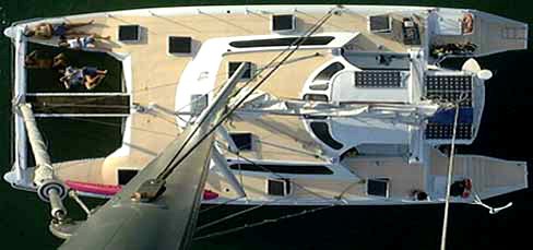 Deck Layout of the Catamaran